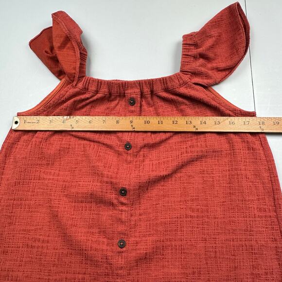 Madewell Dress Womens Small Pink Mini Off the Shoulder Boho Hippie Loose Resort - Picture 10 of 13